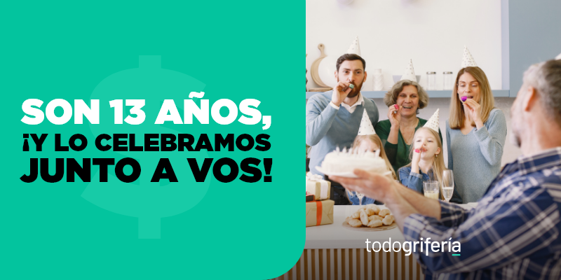 ¡TG cumple 13 años y lo festeja con vos!